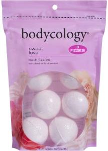 Bodycology Bath Fizzies, Sweet Love - 2.1 oz, 8 count